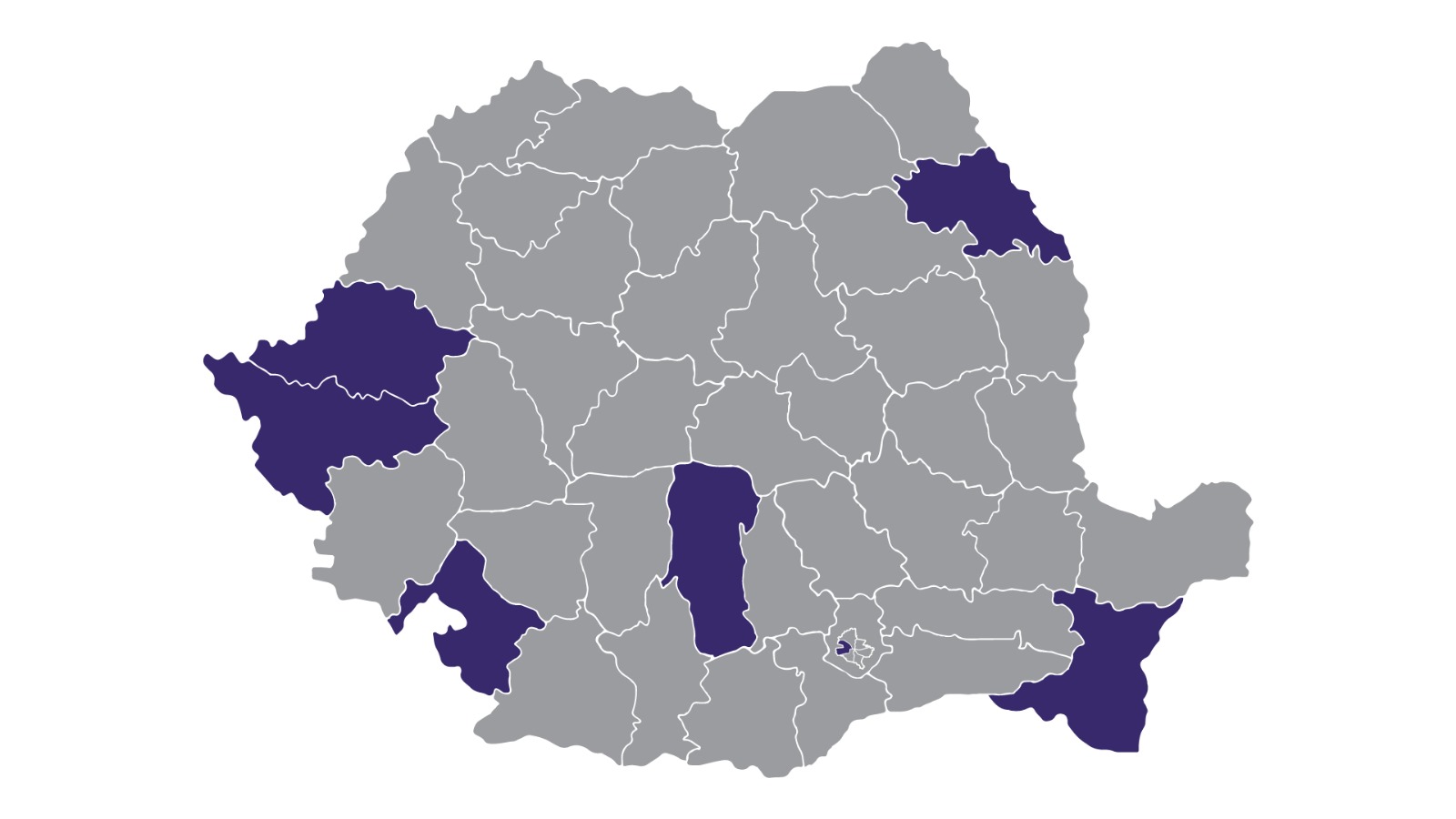 Harta implementare Eu Aleg si Construiește-ți Viitorul